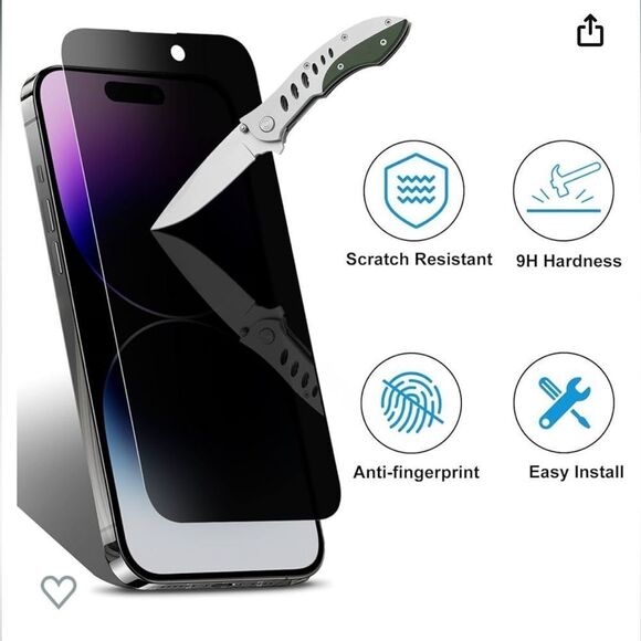 Bundle IPhone 14 Pro Case + Privacy Screen Protector - Picture 11 of 11